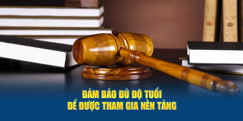 Đảm bảo đủ độ tuổi để được tham gia nền tảng