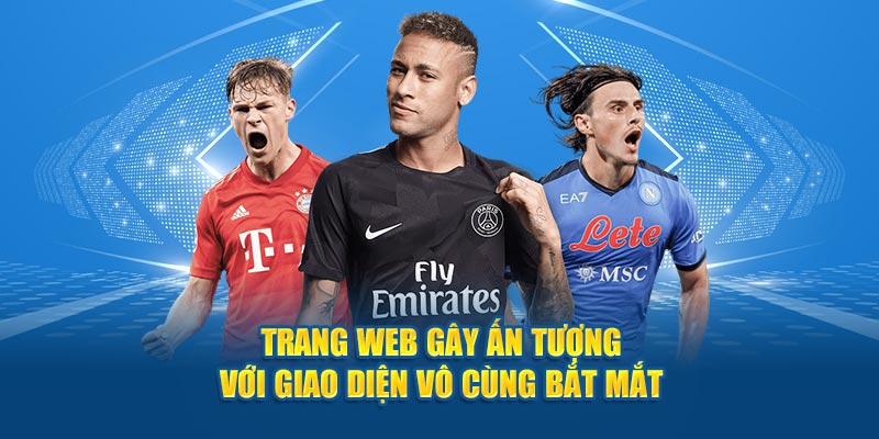 Trang web gây ấn tượng với giao diện vô cùng bắt mắt